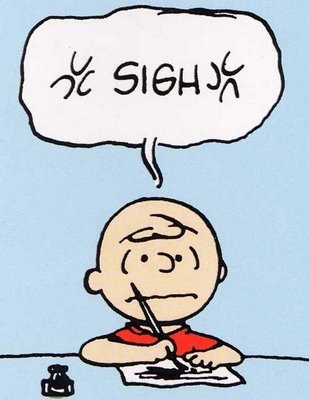 Charlie Brown Sighing