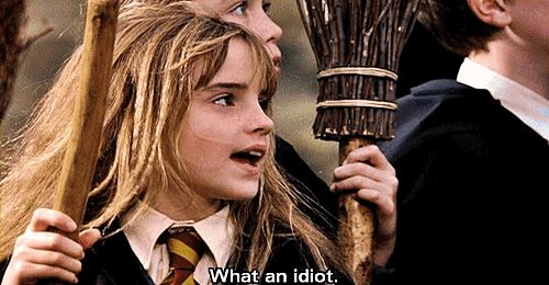 Hermione - What an idiot (gif)