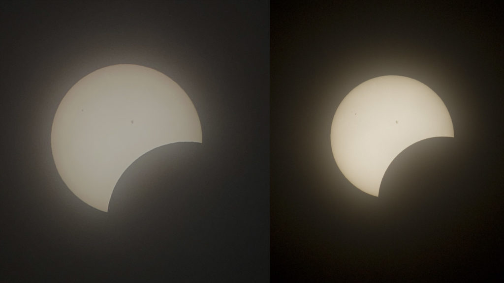 Hestia (left) vs. digital camera (right)